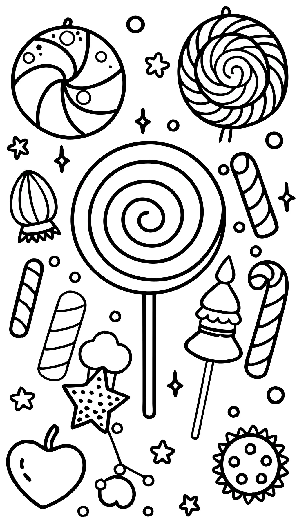 candy coloring pages